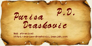 Puriša Drašković vizit kartica